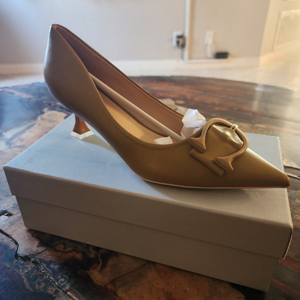 Elegant Olive Women's Heels